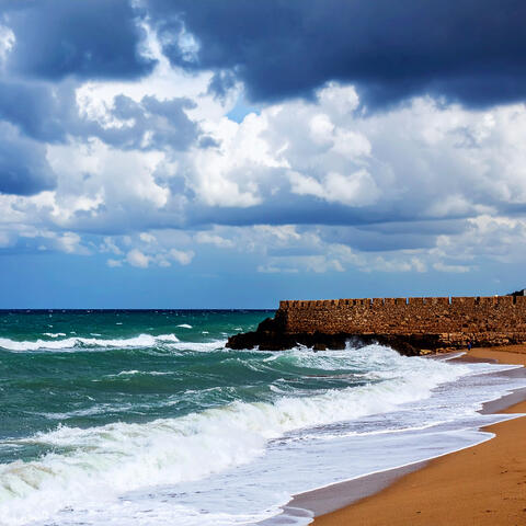 Windy Blue Ocean Waves