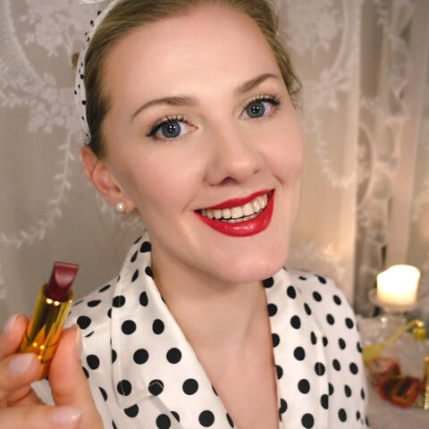 1950s Beauty Counter Roleplay Makeup Consultation Magazine Flip Asmr