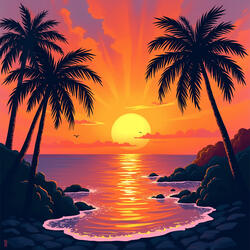 Oceanic Glow (Synthwave)