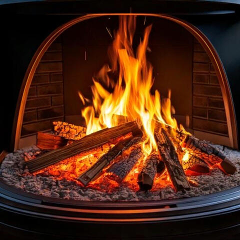 Crackling Fireplace Escape (Cozy Fire Sounds)