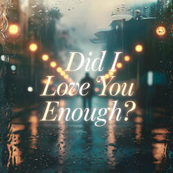 Did I Love You Enough?
