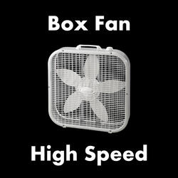 Box Fan - High Speed