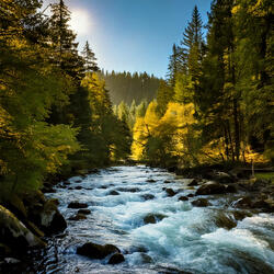 Rushing Mountain River Sounds