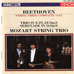 String Trio, E-Flat Major, Op. 3: III. Menuetto; Allegretto