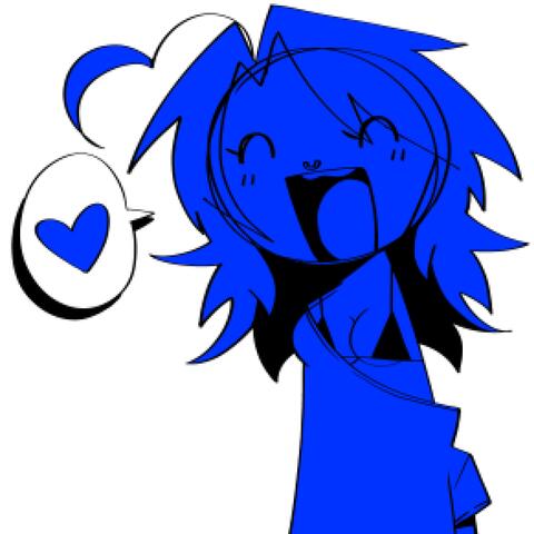blue.