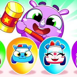 Surprise Eggs With Cars