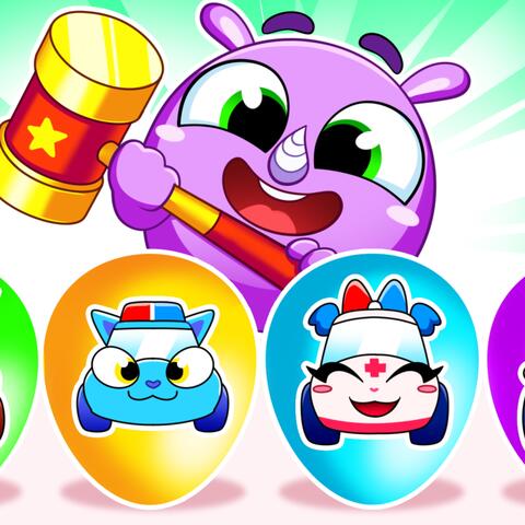 Surprise Eggs With Cars