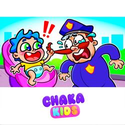 Police Takes Care of A Baby