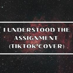 I Understood the Assigment
