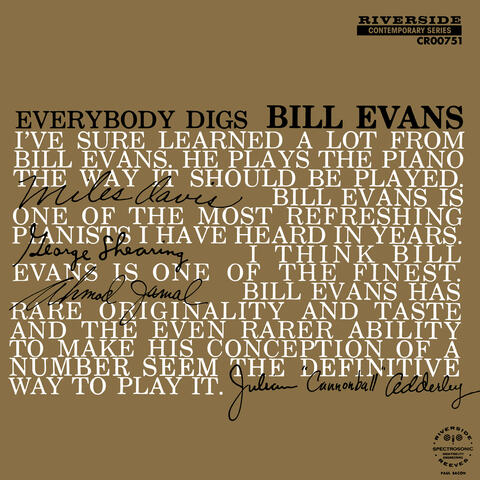 Everybody Digs Bill Evans album art