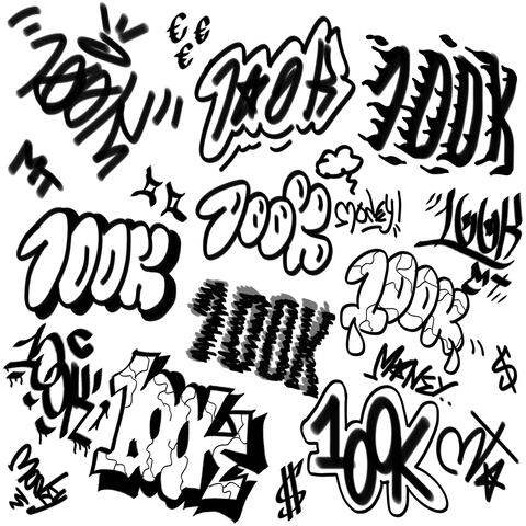 100K album art