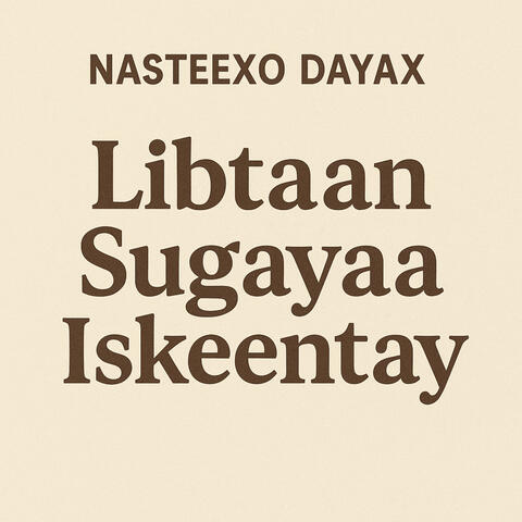 Libtaan Sugayaa Iskeentay album art