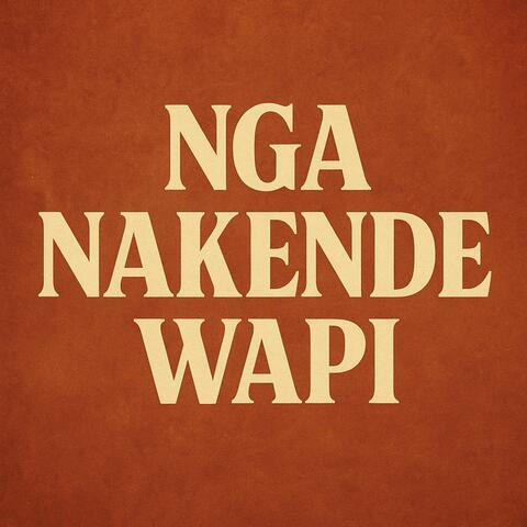 Nga nakende wapi album art