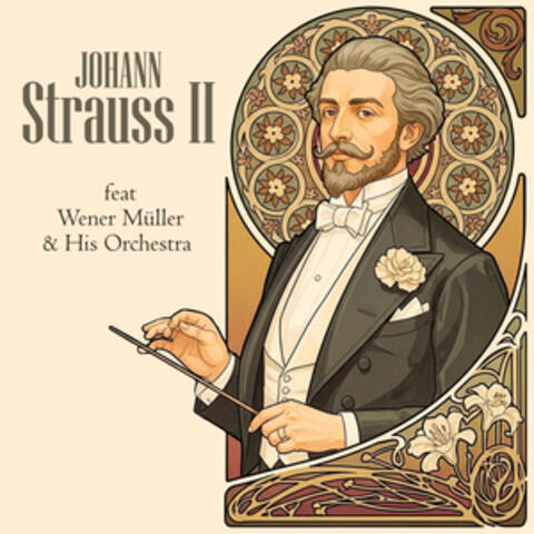 Johann Strauss II con Wener Müller y su orquesta album art