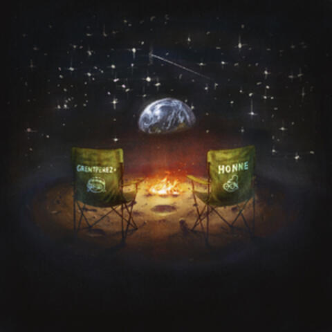 folding chairs on the moon album art