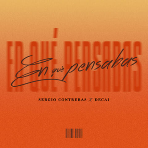 En qué pensabas album art