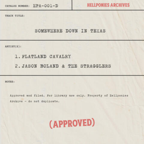 Somewhere Down In Texas album art