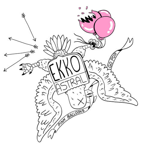 pink balloons: popped album art