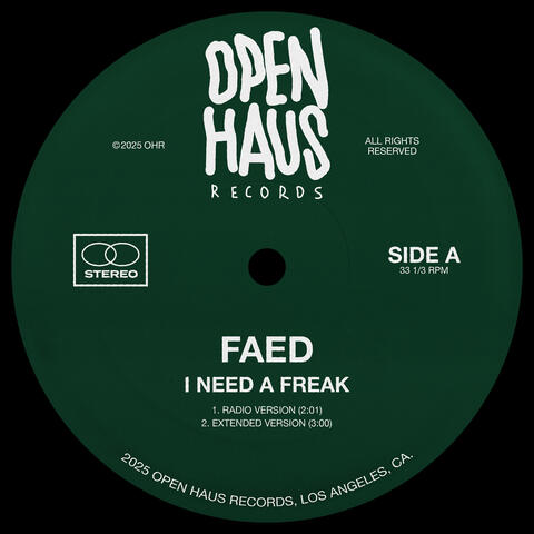 I Need A Freak album art