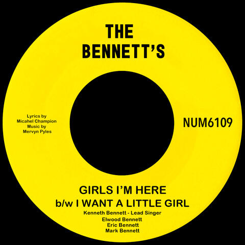 Girls I'm Here b/w I Want A Little Girl album art