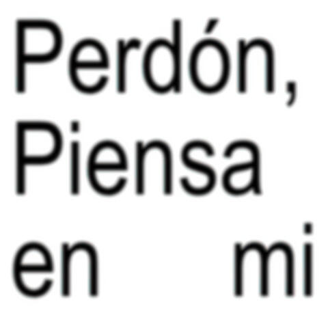 Perdón, Piensa en Mi album art