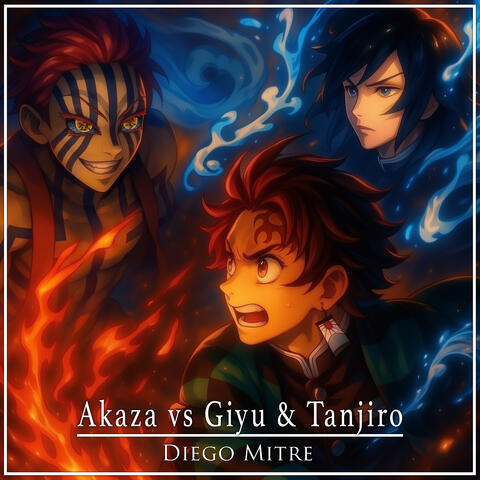 Akaza vs Giyu & Tanjiro (from "Demon Slayer: Infinity Castle") album art