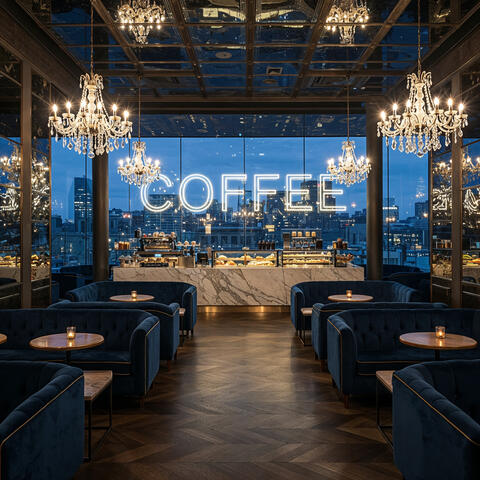 Champagne Coffeehouse with Gentle Jazz Flow album art