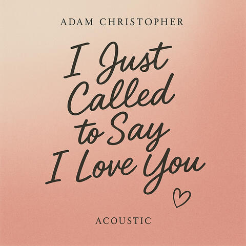 I Just Called to Say I Love You album art