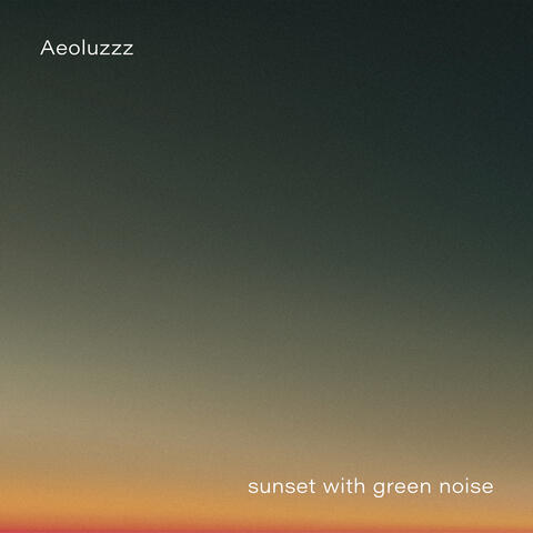 sunset with green noise album art