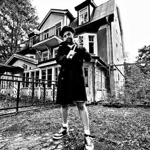 Creepy movie music album art