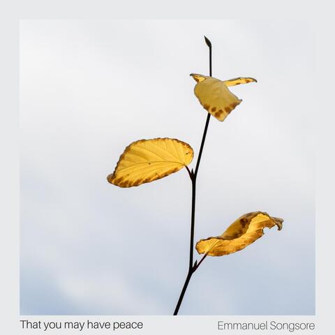 That you may have peace album art