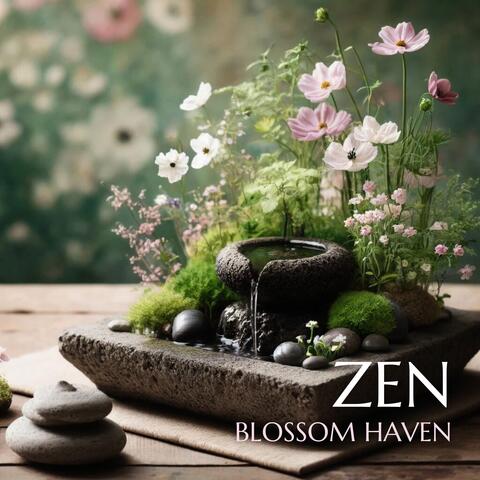 Zen Blossom Haven: Where Flowers Flourish and Fountains Whisper album art