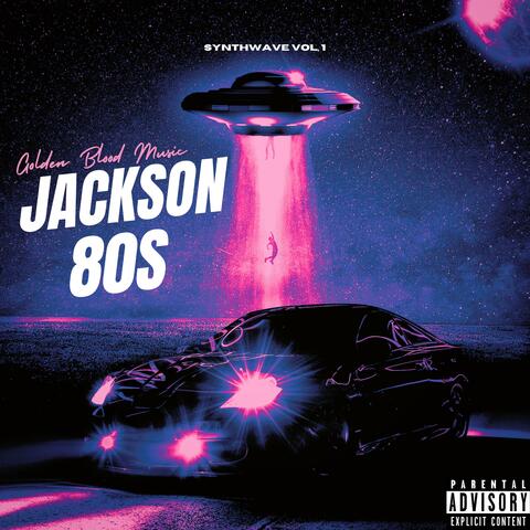 Jackson 80s base synthwave album art