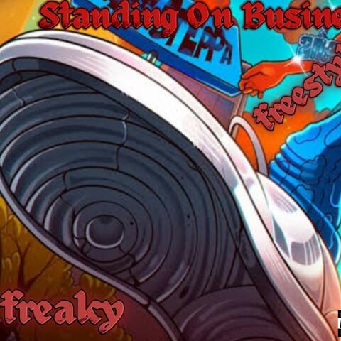 Standing on business freestyle album art