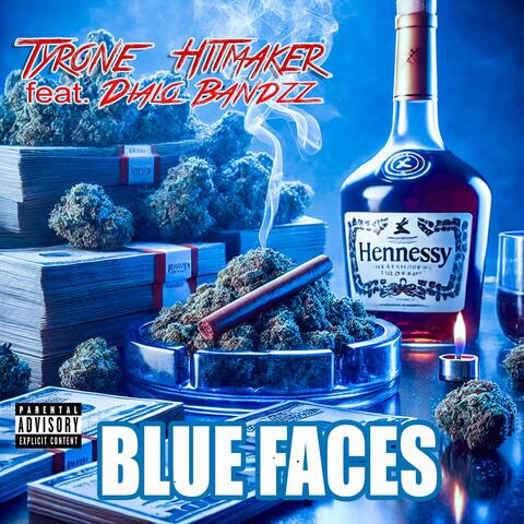 Blue faces album art