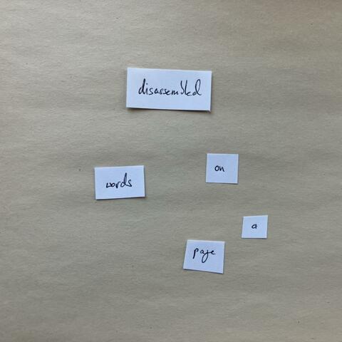 Disassembled Words on a Page album art