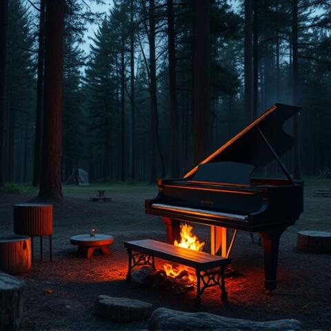 Magical Piano Chords With Camp Fire Sounds album art