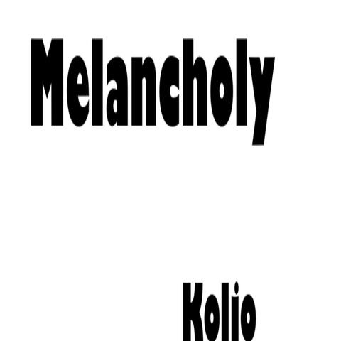 Melancholy album art