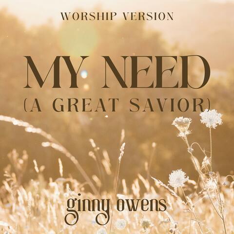 My Need (A Great Savior) (Worship Version) album art