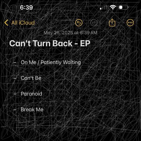 Can't Turn Back (EP) album art