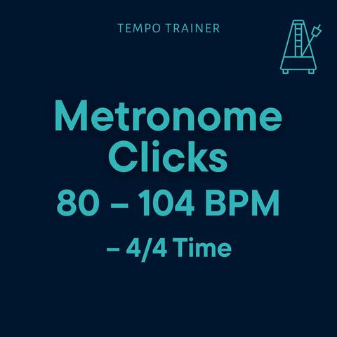 Metronome Clicks 80–104 BPM – 4/4 Time album art