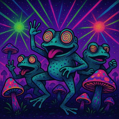Frogs on acid album art