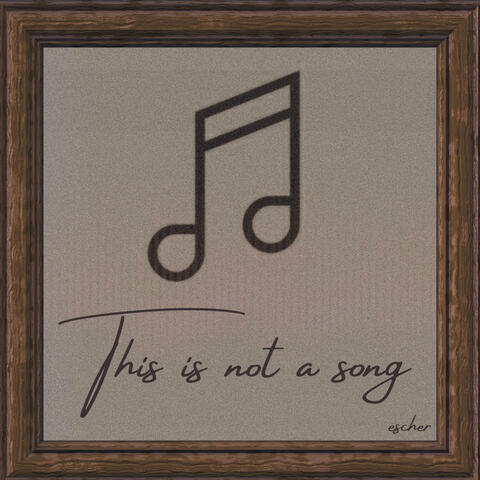 This Is Not A Song album art