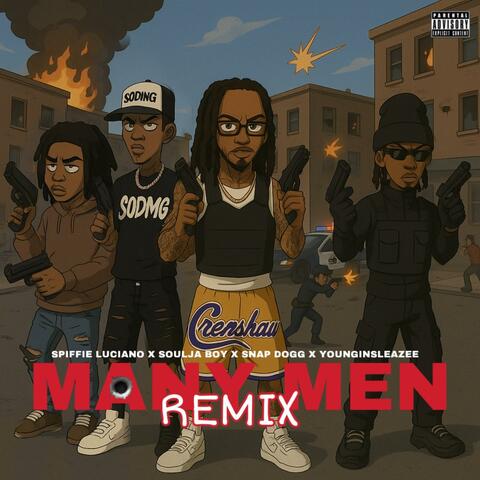 Many Men (feat. Soulja Boy Tell 'Em, Snap Dogg & Younginsosleaze) [Remix] album art