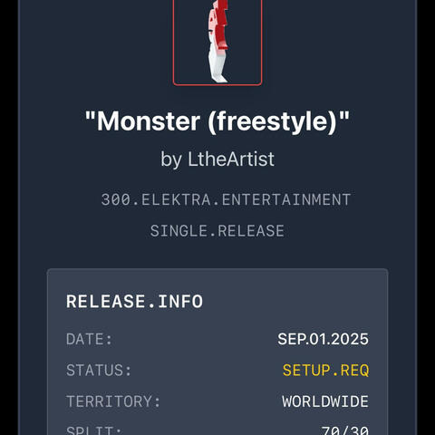 Monster LilWayne Freestyle album art