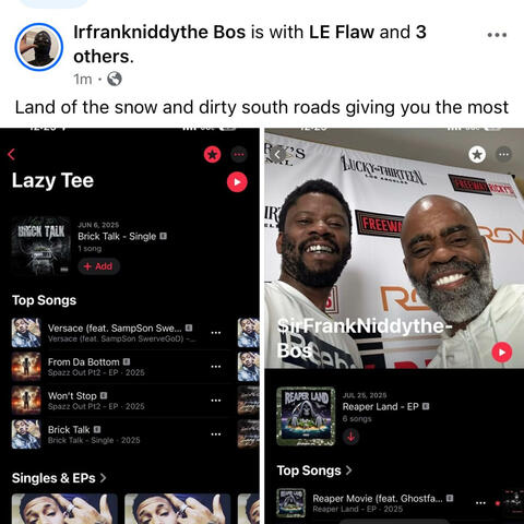 Land of the Snow and Dirty South Swamp Hits album art
