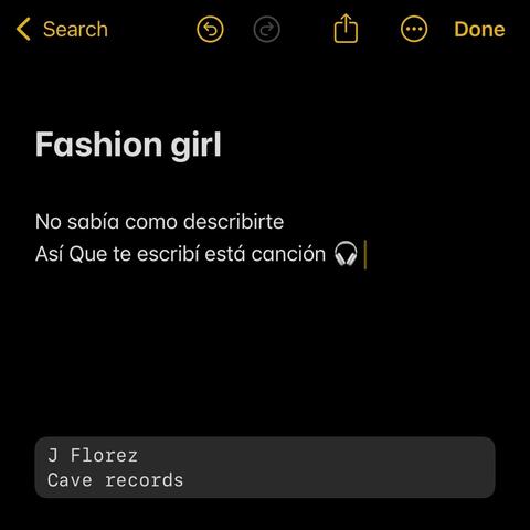 Fashion girl album art