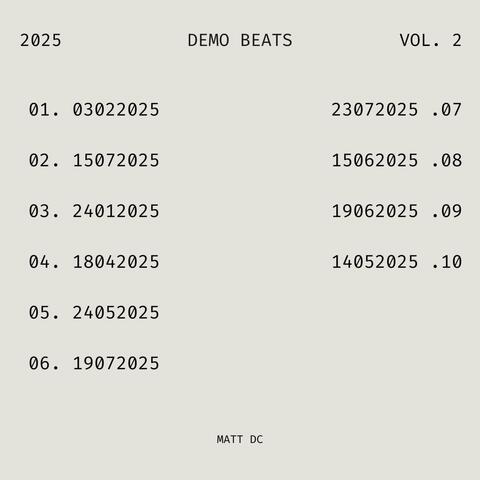DEMO BEATS Vol 2 album art