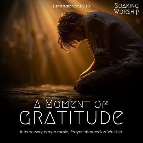 A Moment of Gratitude (Intercessory prayer music, Prayer Intercession Worship) album art