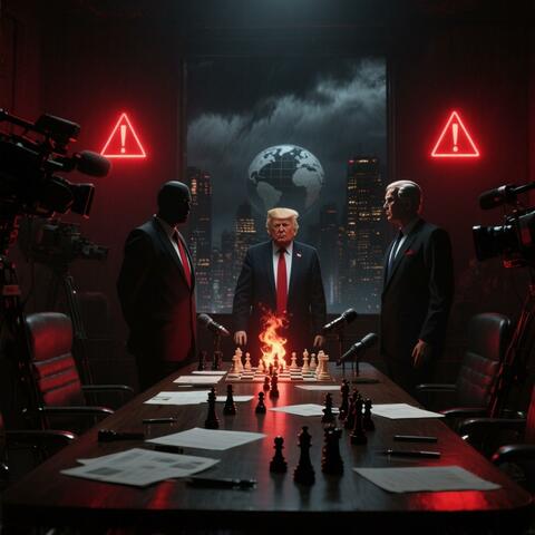 World’s on a knife album art